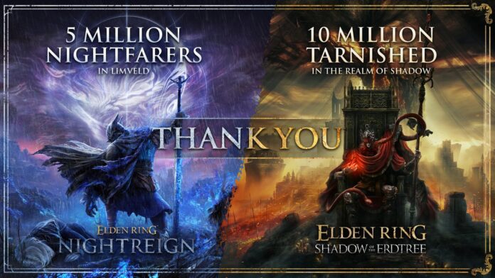Elden Ring 30M Sales, Shadow of Erdtree 10M Elden Ring 30M Sales, Shadow of Erdtree 10M